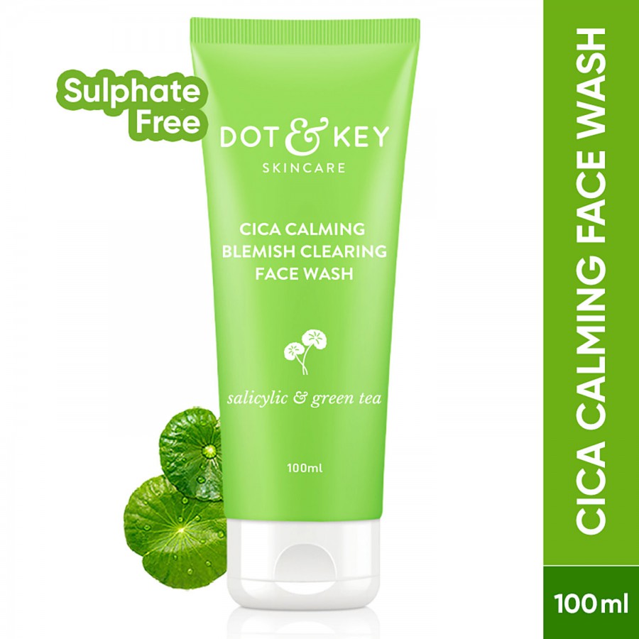 Dot & Key CICA Calming Blemish Clearing Face Wash - Salicylic & Green Tea