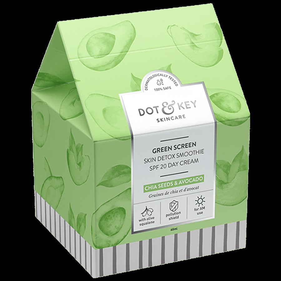 Dot & Key Green Screen Skin Detox Smoothie SPF 20 Day Cream -