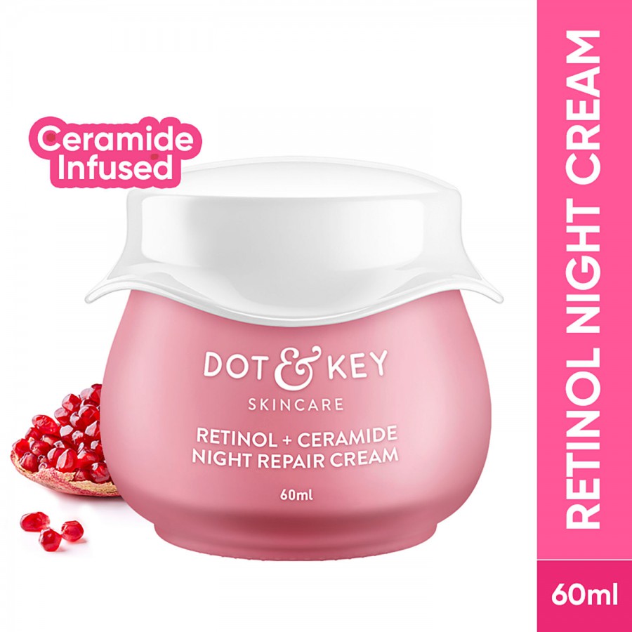 Dot & Key Night Reset Retinol + Ceramide Sleep Treatment Cream - For Firmer & Youthful Skin