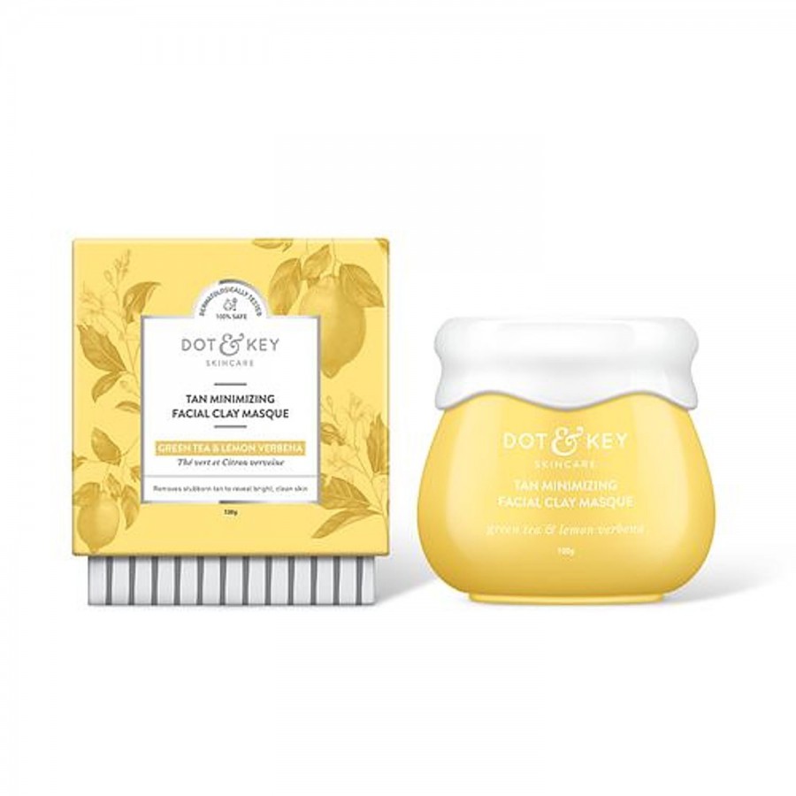 Dot & Key Tan Minimizing Facial Clay Masque - Green Tea & Lemon Verbena