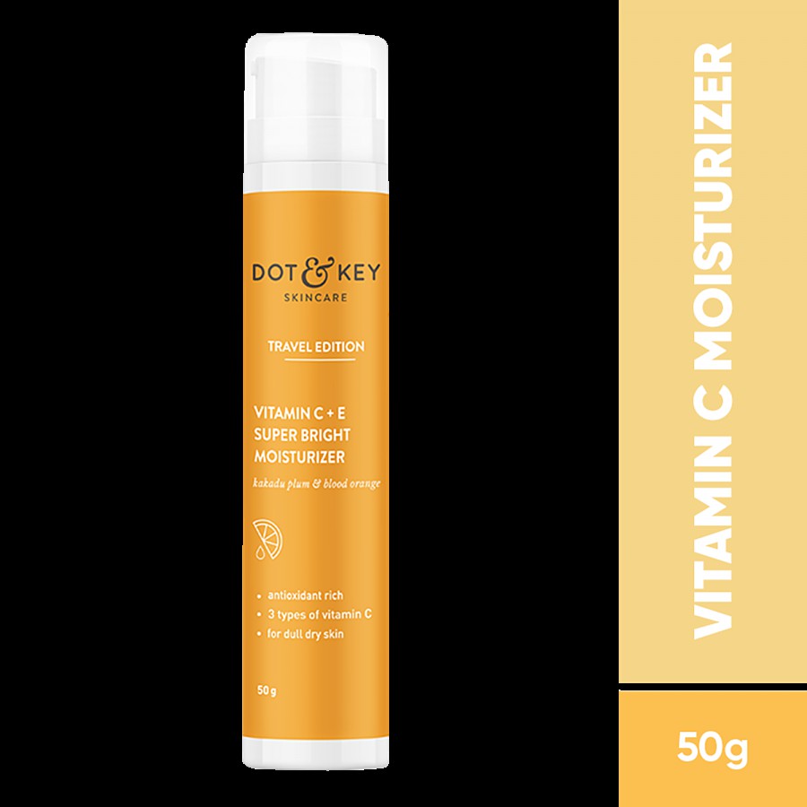 Dot & Key Travel Edition Vitamin C + E Super Bright Moisturizer - Targets Dullness