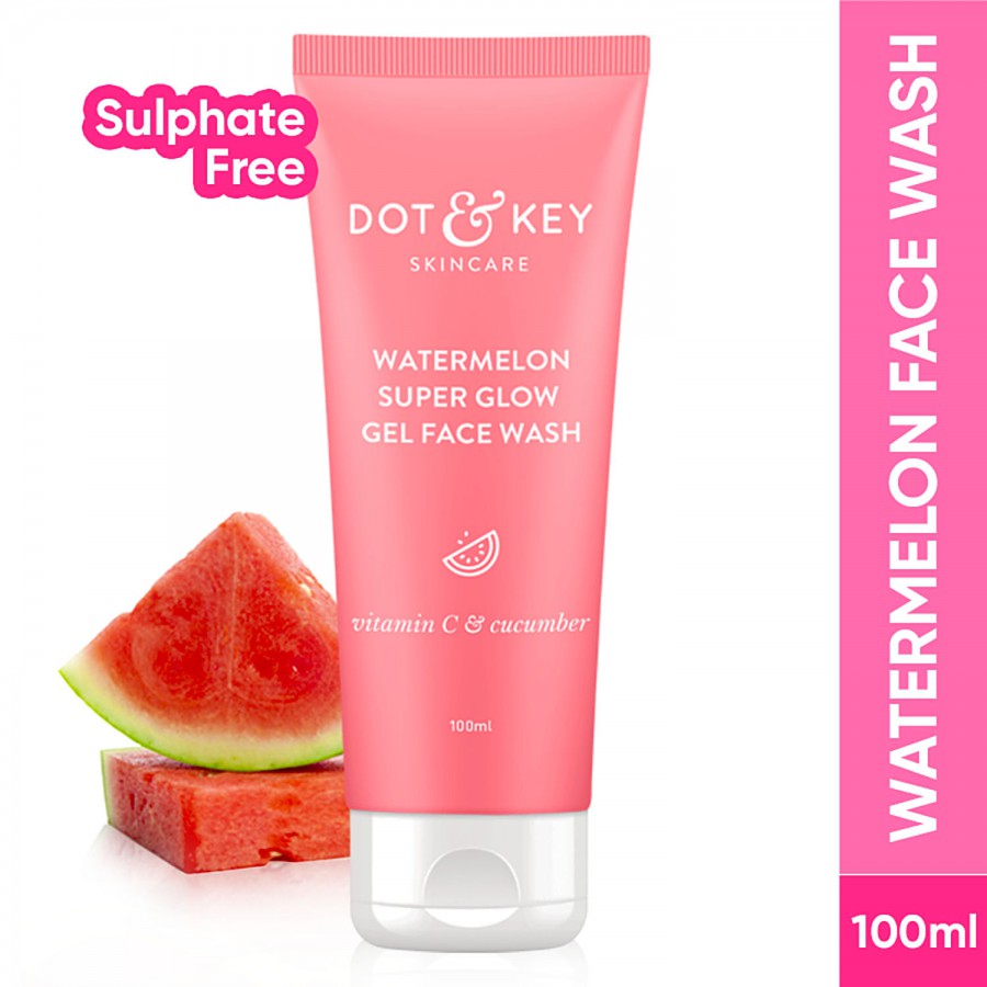 Dot & Key Watermelon Super Glow Facial Gel Cleanser - Visibly Brightens Skin