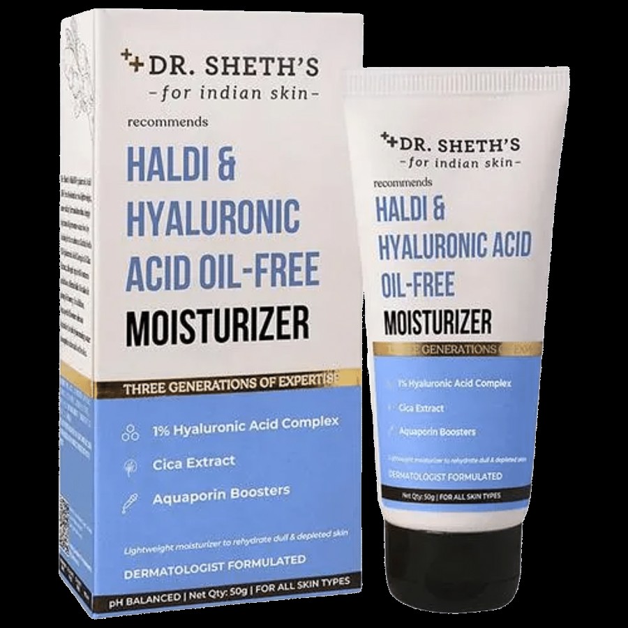 Dr. Sheth's Haldi & Hyaluronic Acid Oil-Free Moisturizer - Lightweight