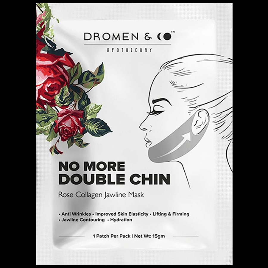 Dromen & Co Jawline Mask - No More Double Chin With Rose Collagen