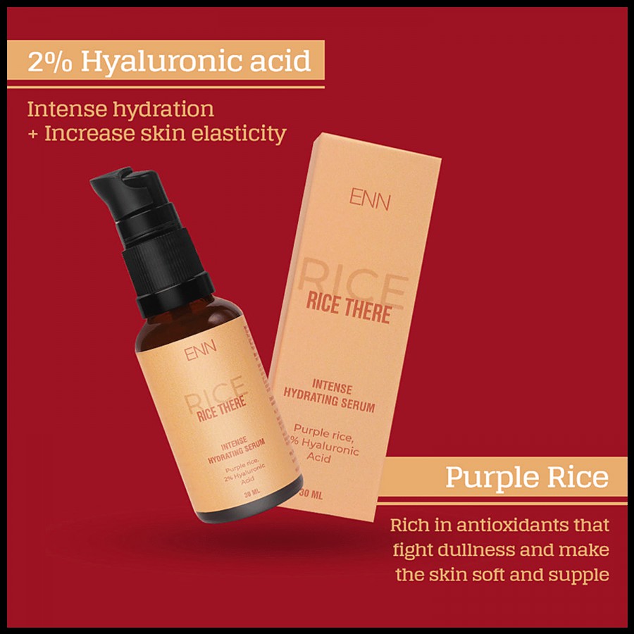 ENN Rice There Combo - Brightening Gel Face Wash + Hydrating Serum With Hylaronic Acid