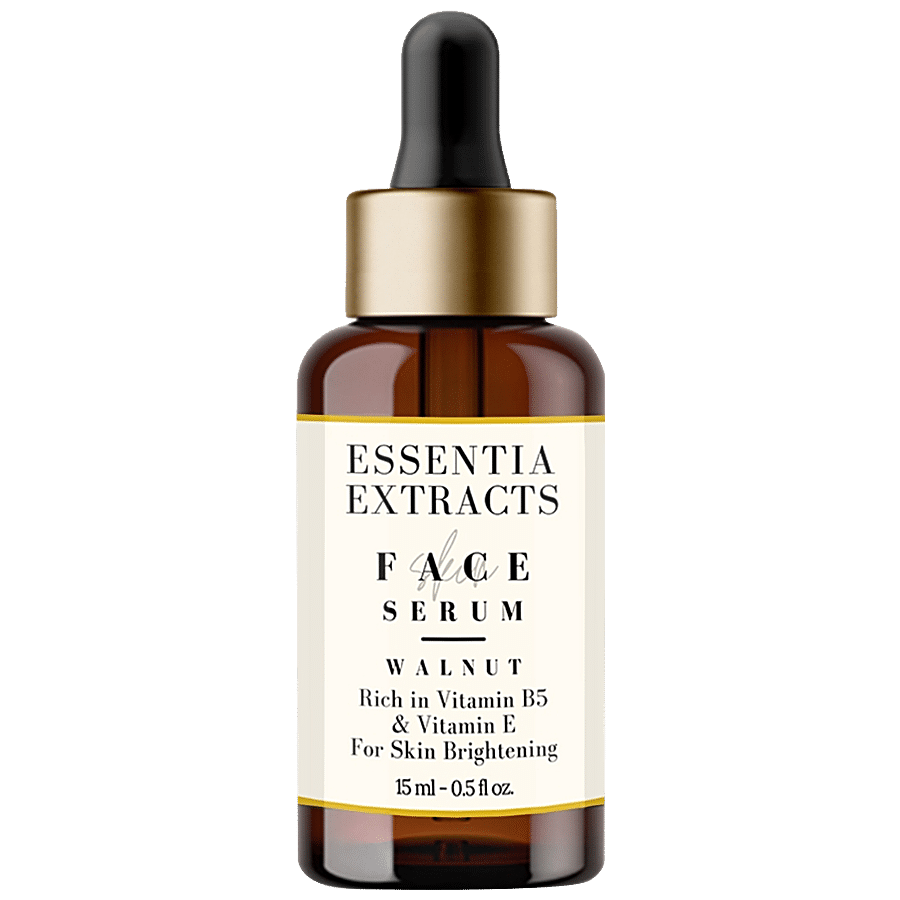 ESSENTIA EXTRACTS Walnut Skin Brightening Facial Serum - Reduces Dark Circles