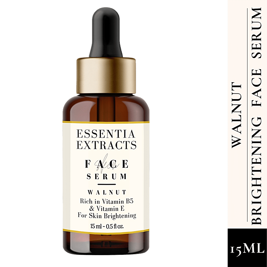 ESSENTIA EXTRACTS Walnut Skin Brightening Facial Serum - Reduces Dark Circles