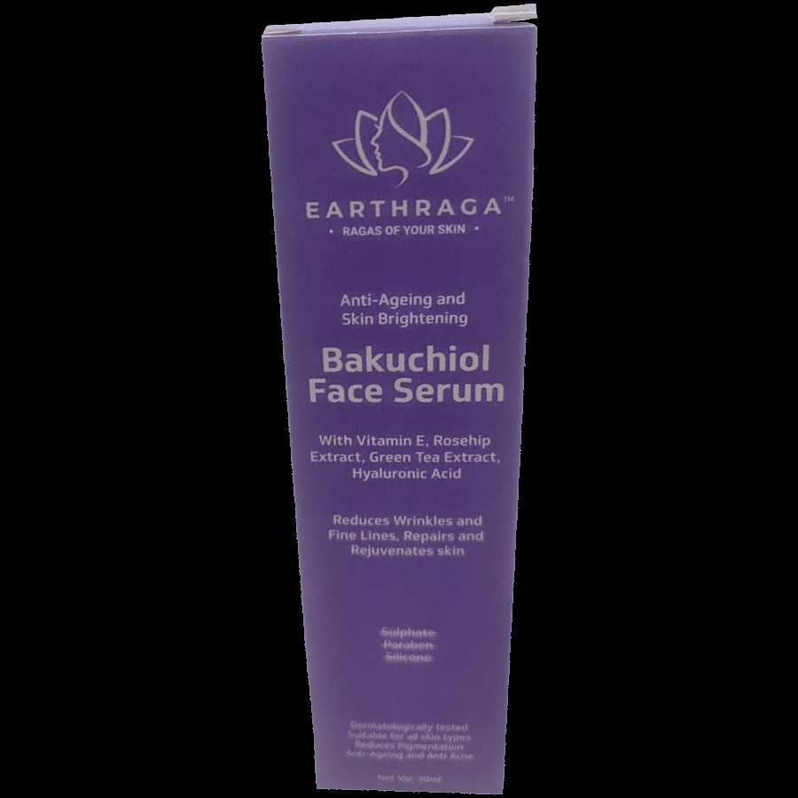 Earthraga Anti- Ageing & Skin Brightening Bakuchiol Face Serum