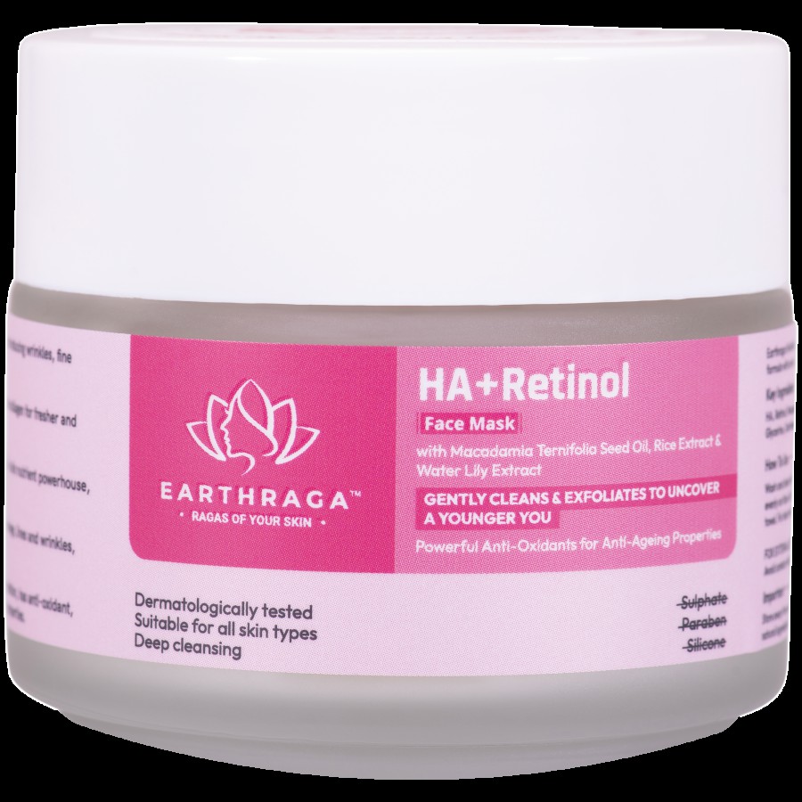 Earthraga HA & Retinol Face Mask