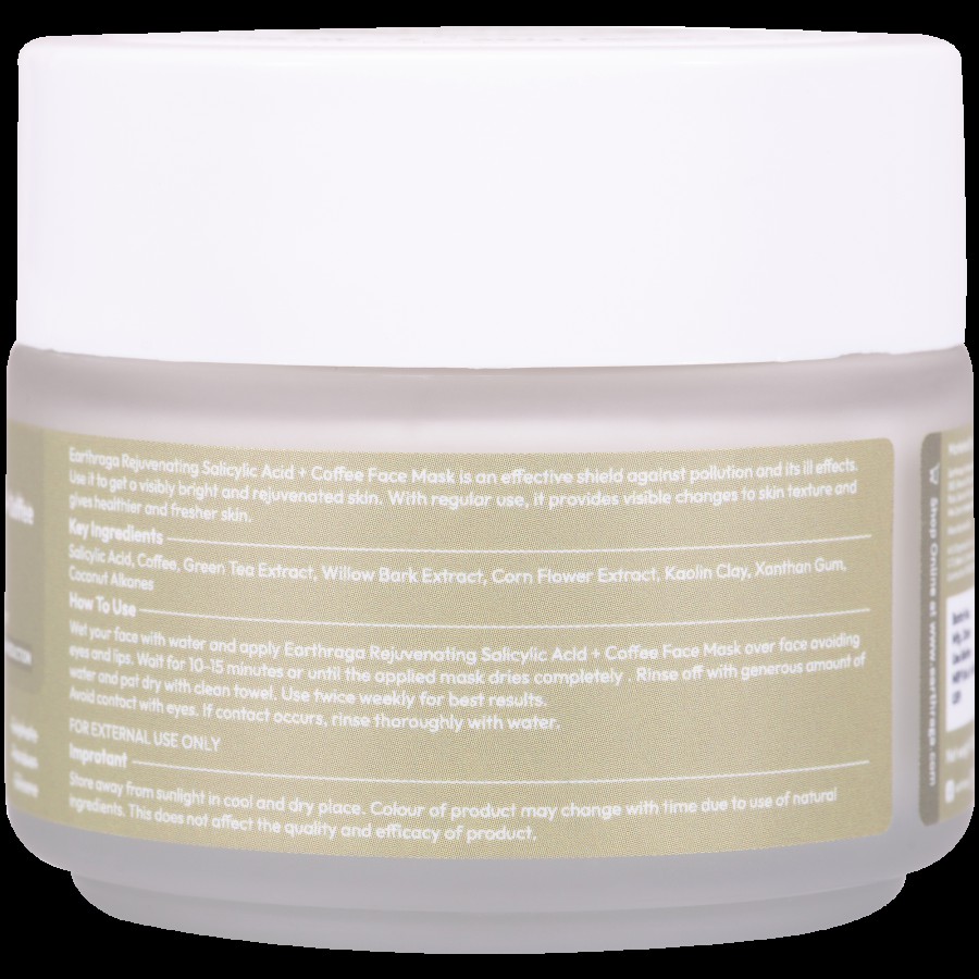 Earthraga Rejuvenating Salicylic Acid & Coffee Face Mask