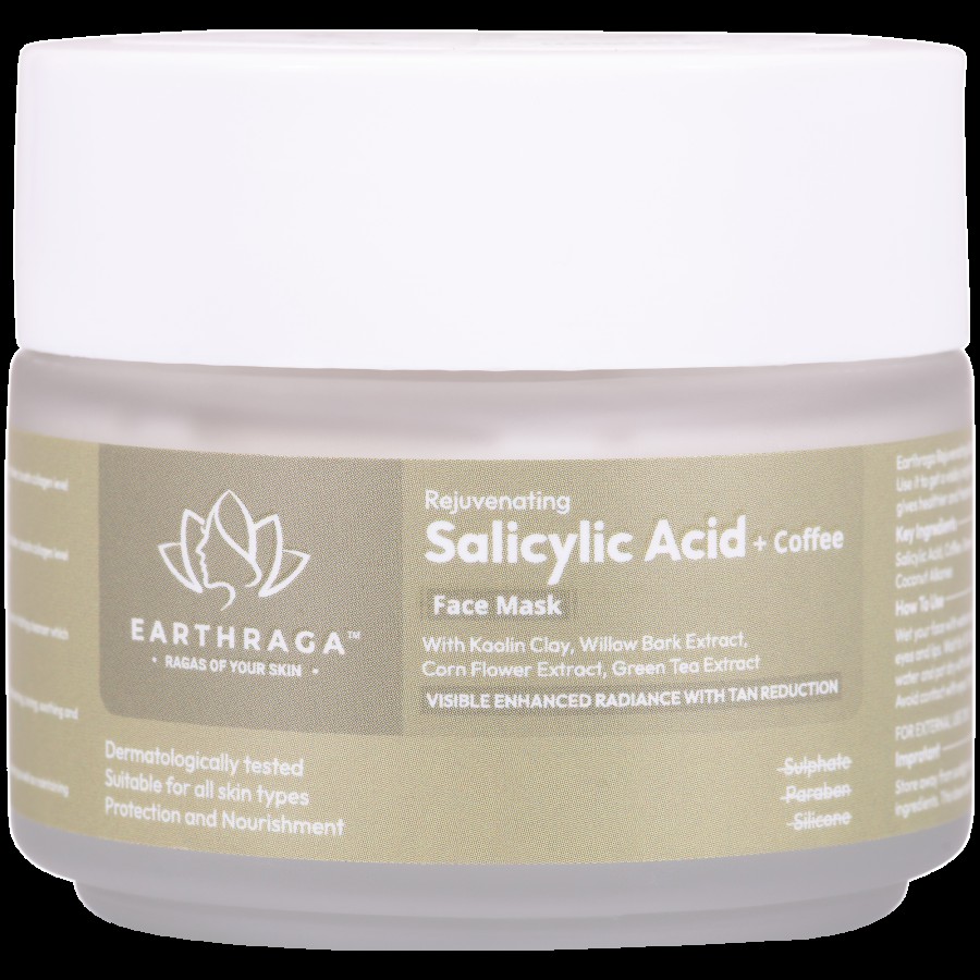 Earthraga Rejuvenating Salicylic Acid & Coffee Face Mask