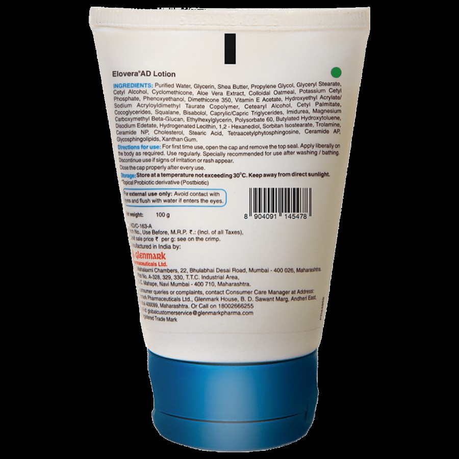 Elovera AD Lotion - Ceramide & Probiotic Based