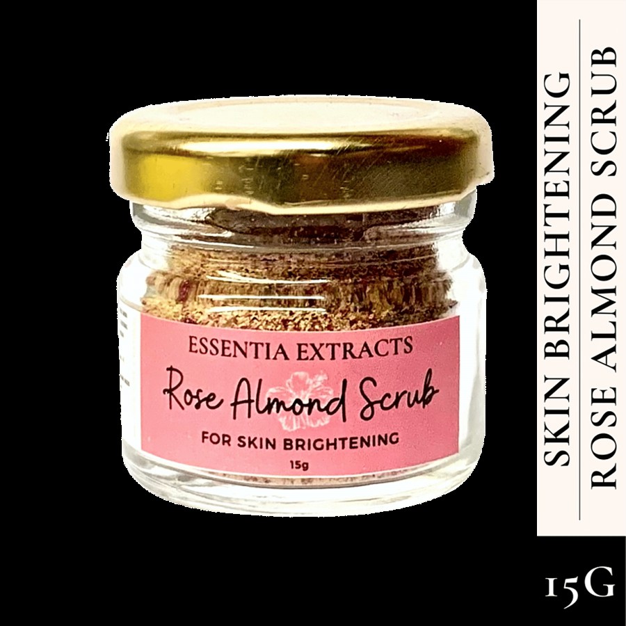 Essentia Extracts Rose Almond Skin Brightening Face & Body Exfoliating Scrub