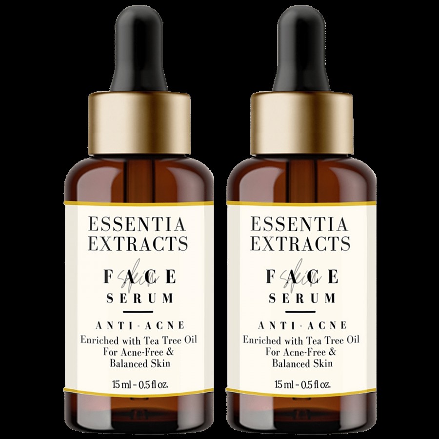 Essentia Extracts Tea Tree Anti-Acne Facial Serum - For Blemishes