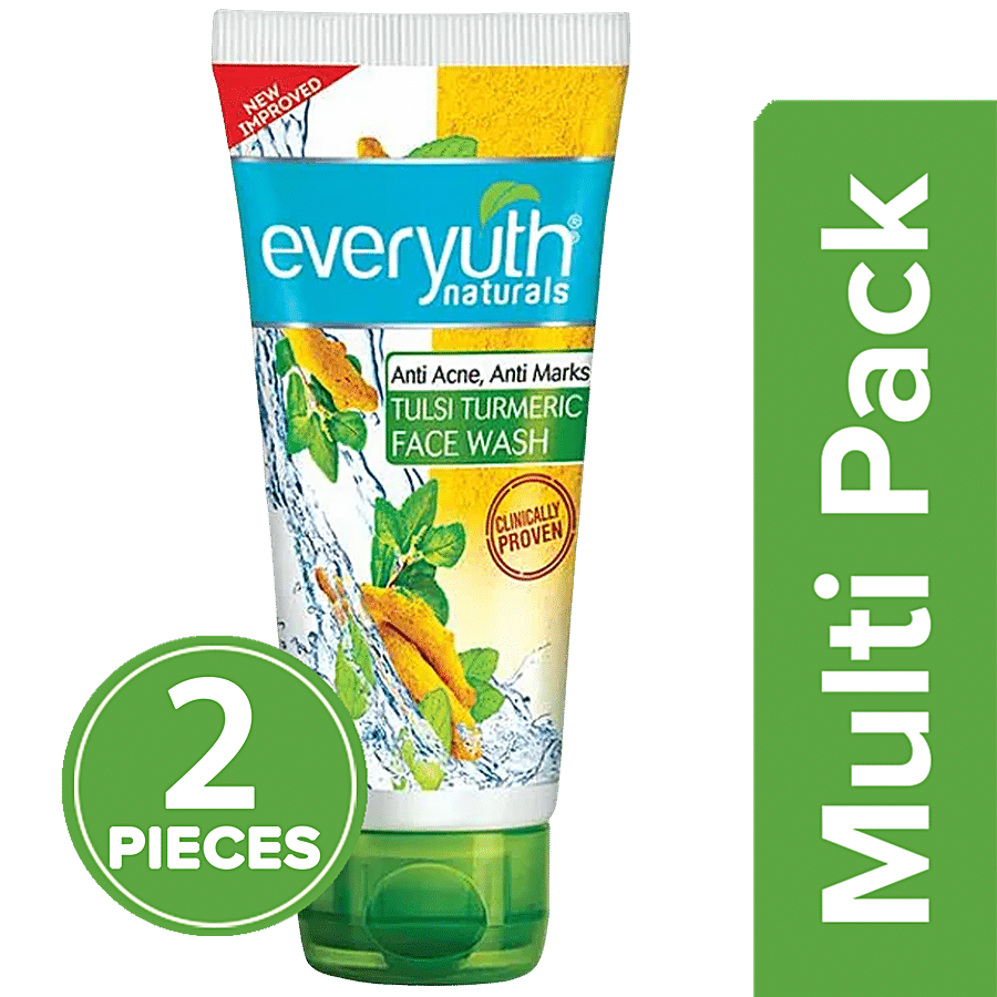 Everyuth Naturals Anti Acne & Marks Tulsi Turmeric Face Wash