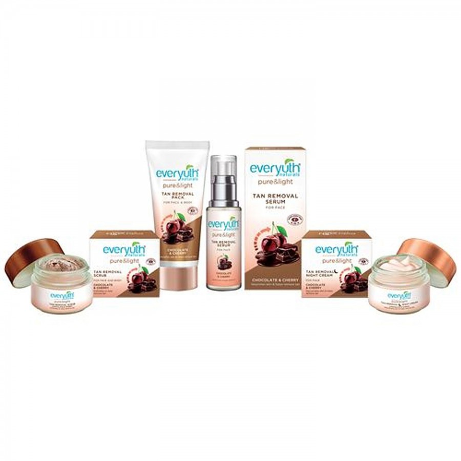 Everyuth Naturals Chocolate & Cherry Tan Removal Kit