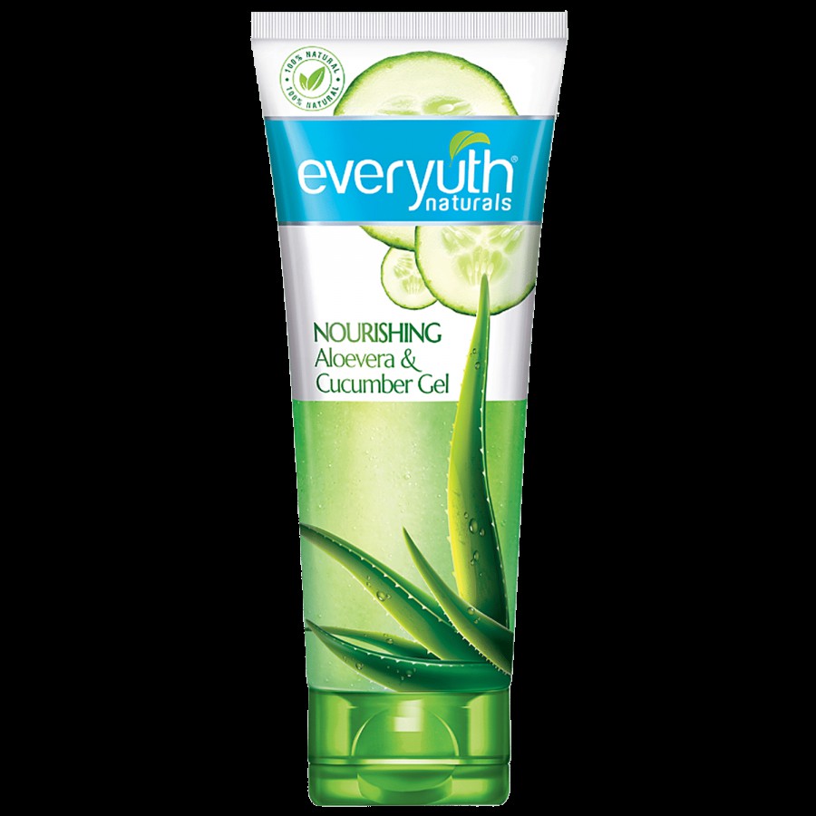 Everyuth Naturals Nourishing Aloevera & Cucumber Gel - For Healthy