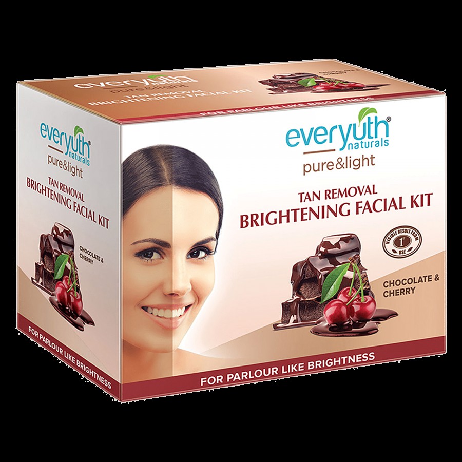 Everyuth Naturals Pure & Light Tan Removal Brightening Choco Cherry Facial Kit