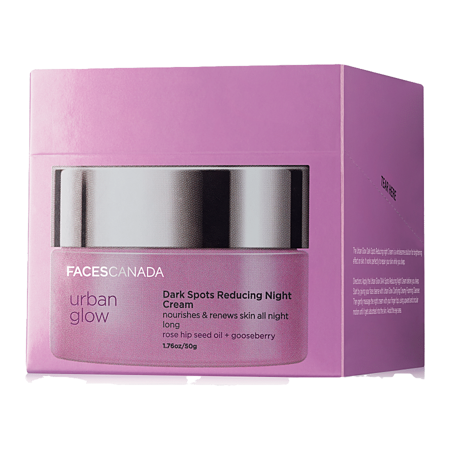 FACES CANADA Urban Glow Dark Spots Reducing Night Cream - Nourishes & Renews Skin