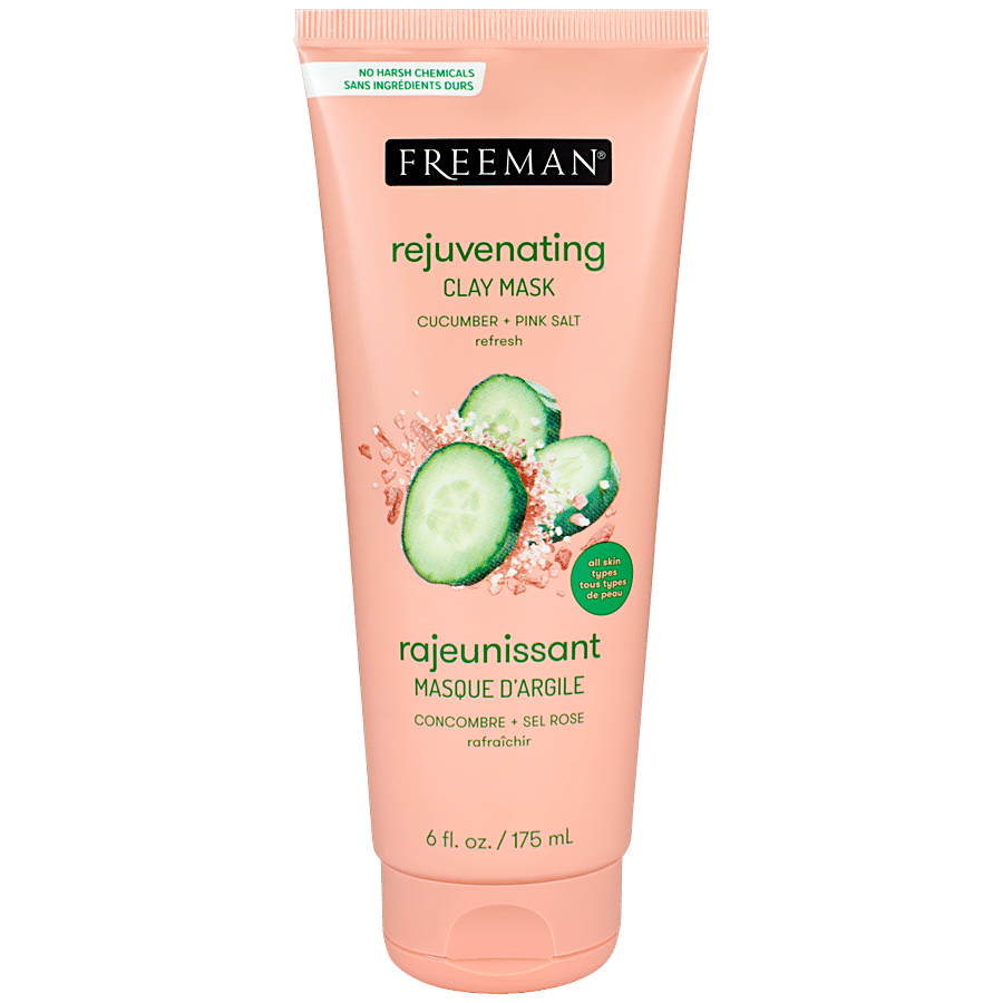 FREEMAN Rejuvenating Clay Mask - Cucumber & Pink Salt