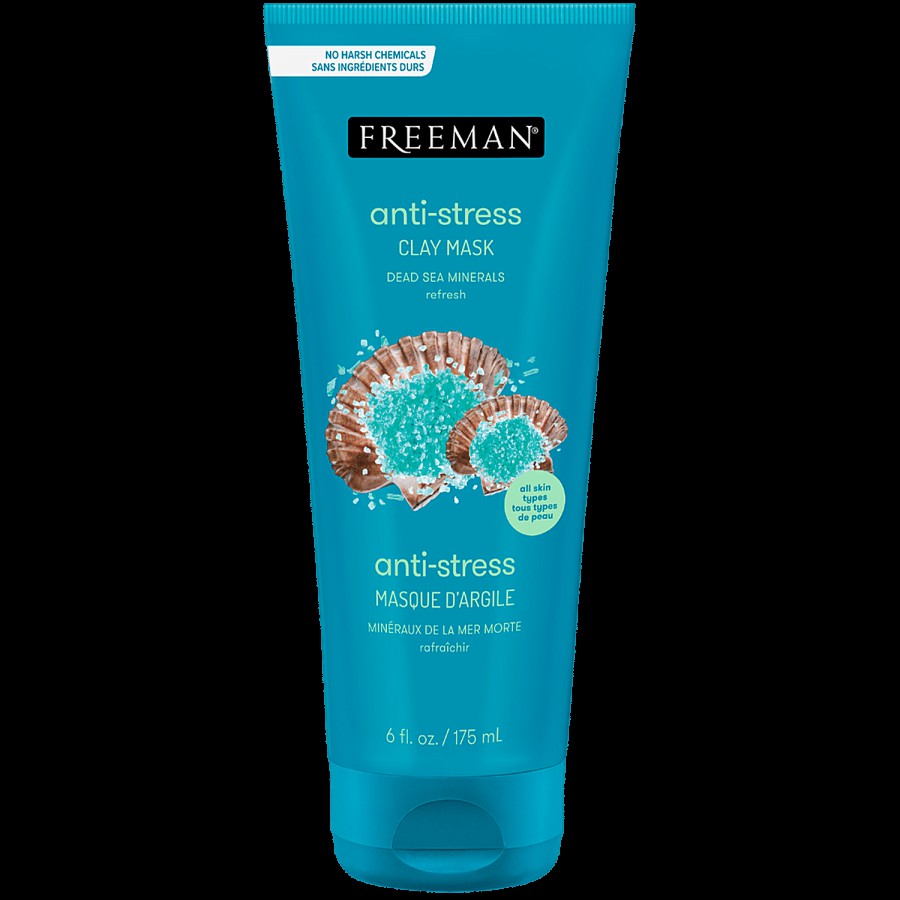 FREEMAN Anti Stress Clay Mask - Dead Sea Minerals