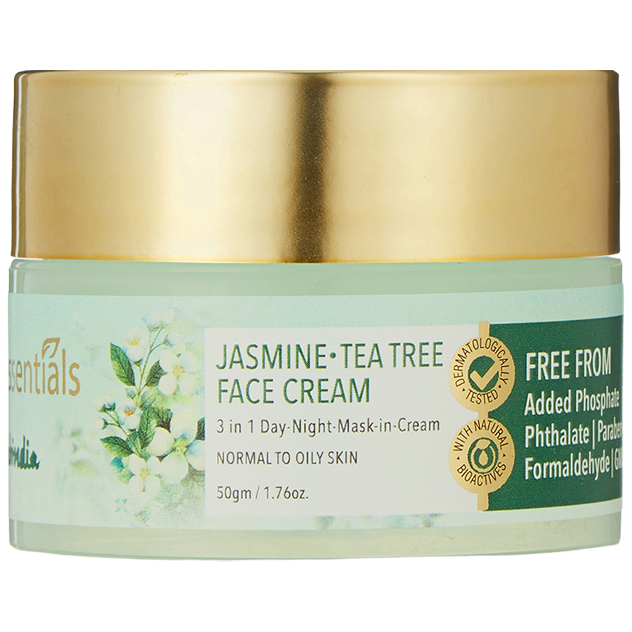 Fabessentials Jasmine Tea Tree Face Cream - 3 In 1 Day-Night-Mask In Cream