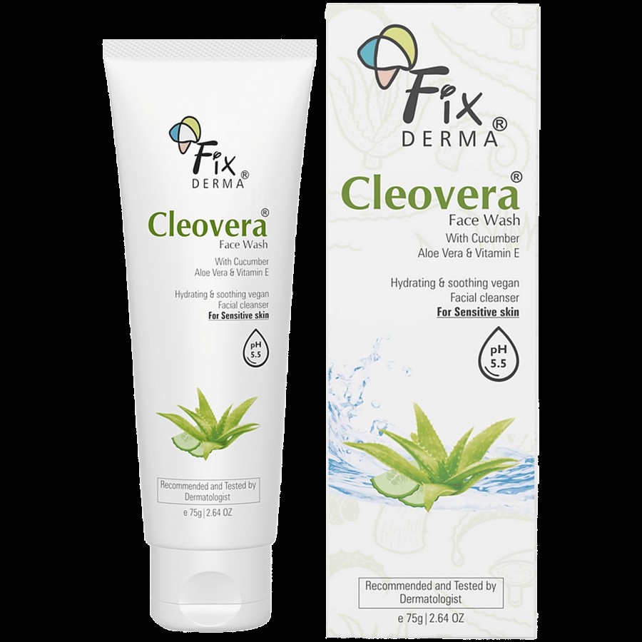 Fixderma Cleovera Face Wash - For Sensitive Skin