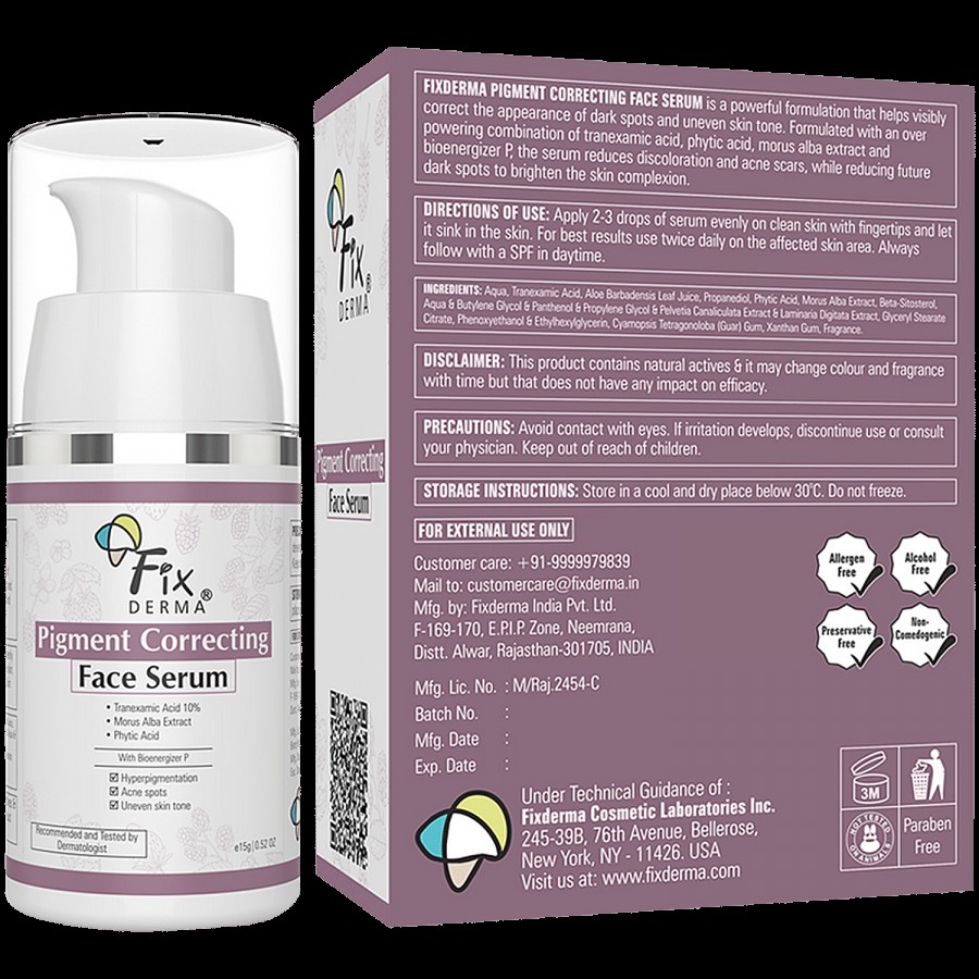 Fixderma Pigment Correcting Face Serum