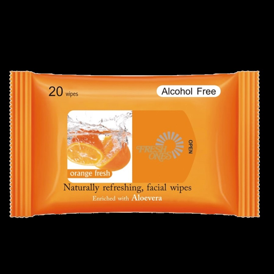 Freshones Facial Wipes - Orange Fresh