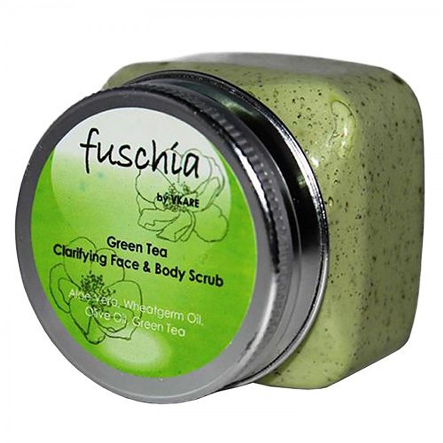 Fuschia Clarifying Face & Body Scrub - Green Tea