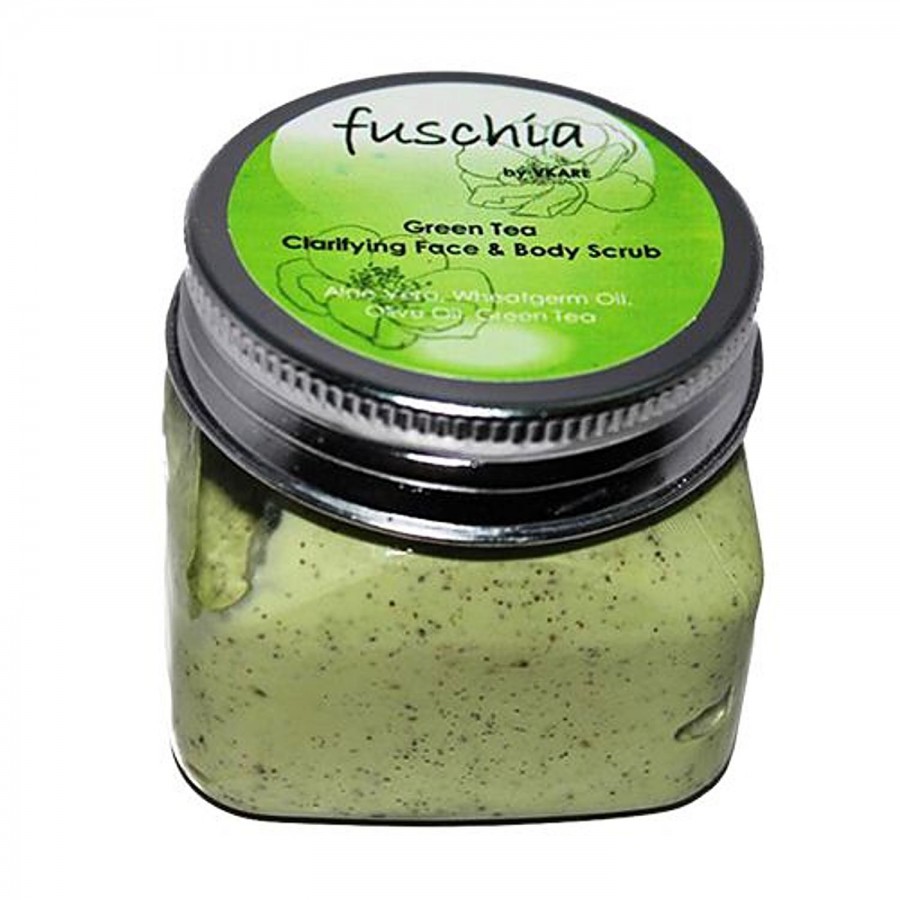 Fuschia Clarifying Face & Body Scrub - Green Tea