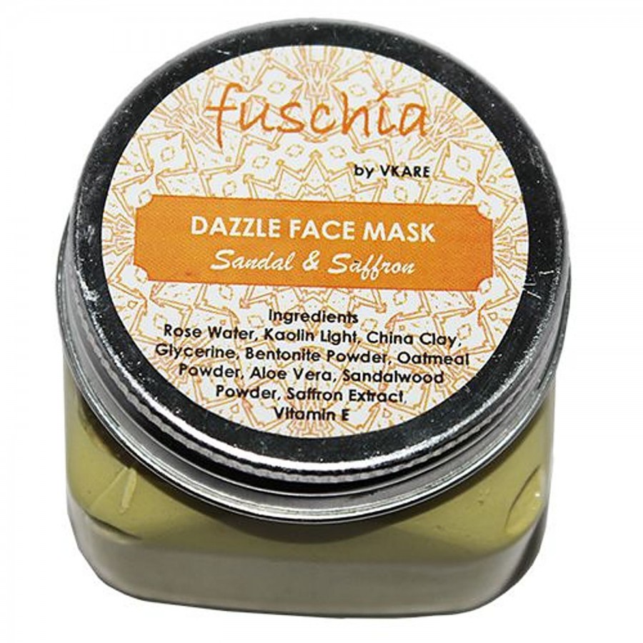 Fuschia Dazzle Face Mask - Sandal & Saffron