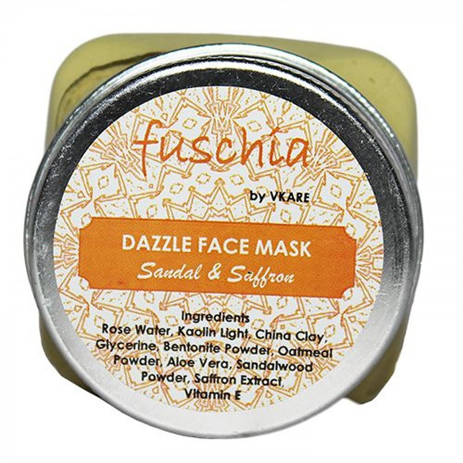 Fuschia Dazzle Face Mask - Sandal & Saffron