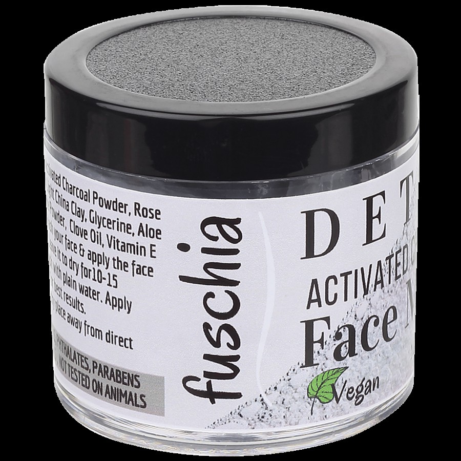 Fuschia Detox Face Mask - Activated Charcoal