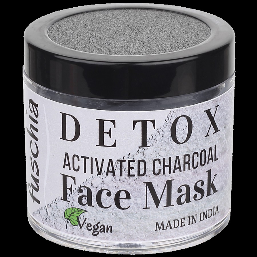 Fuschia Detox Face Mask - Activated Charcoal