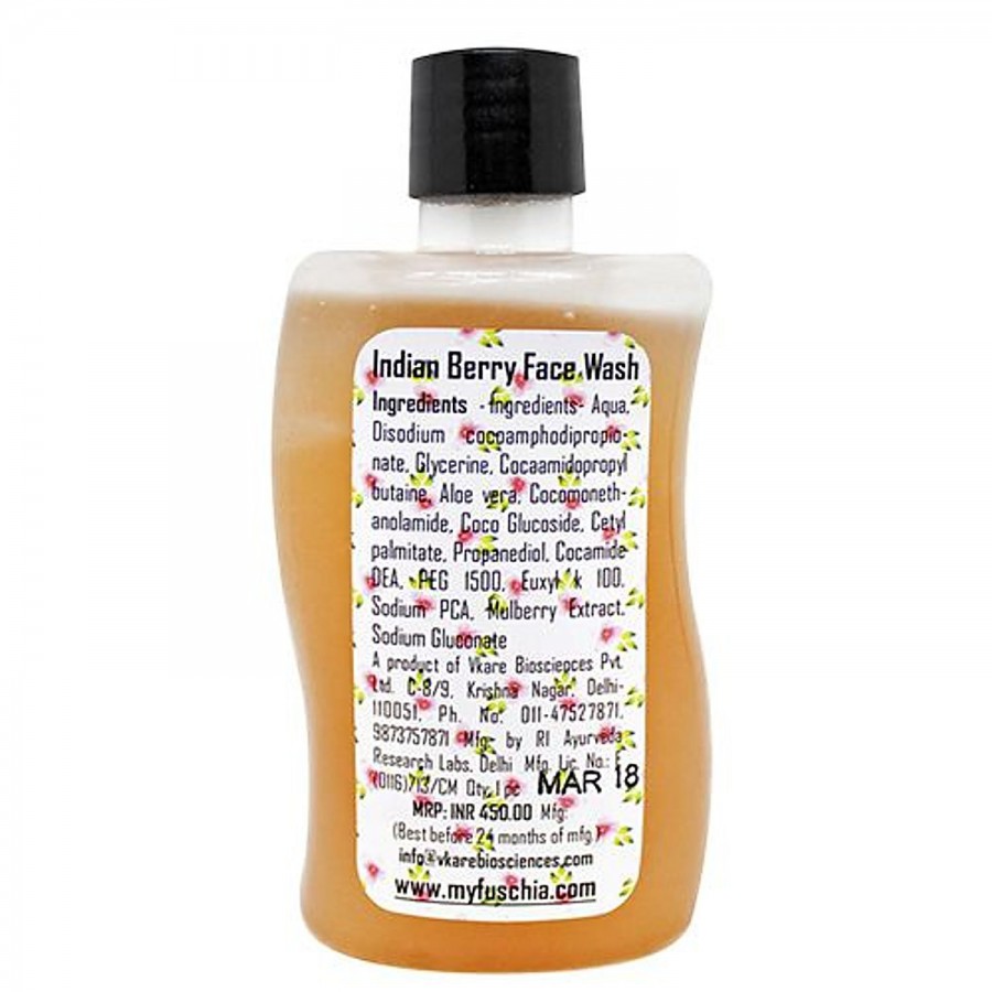 Fuschia Indian Berry Mulberry Soap Free Face Wash