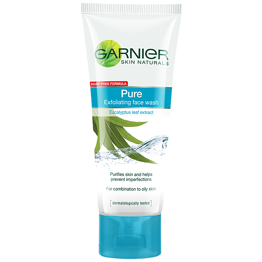 Garnier Pure Exfoliating Face Wash - Removes Excess Oil From Face