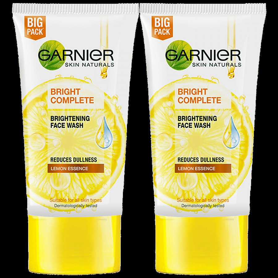 Garnier Bright Complete Vitamin C Facewash - Reduces Dullness