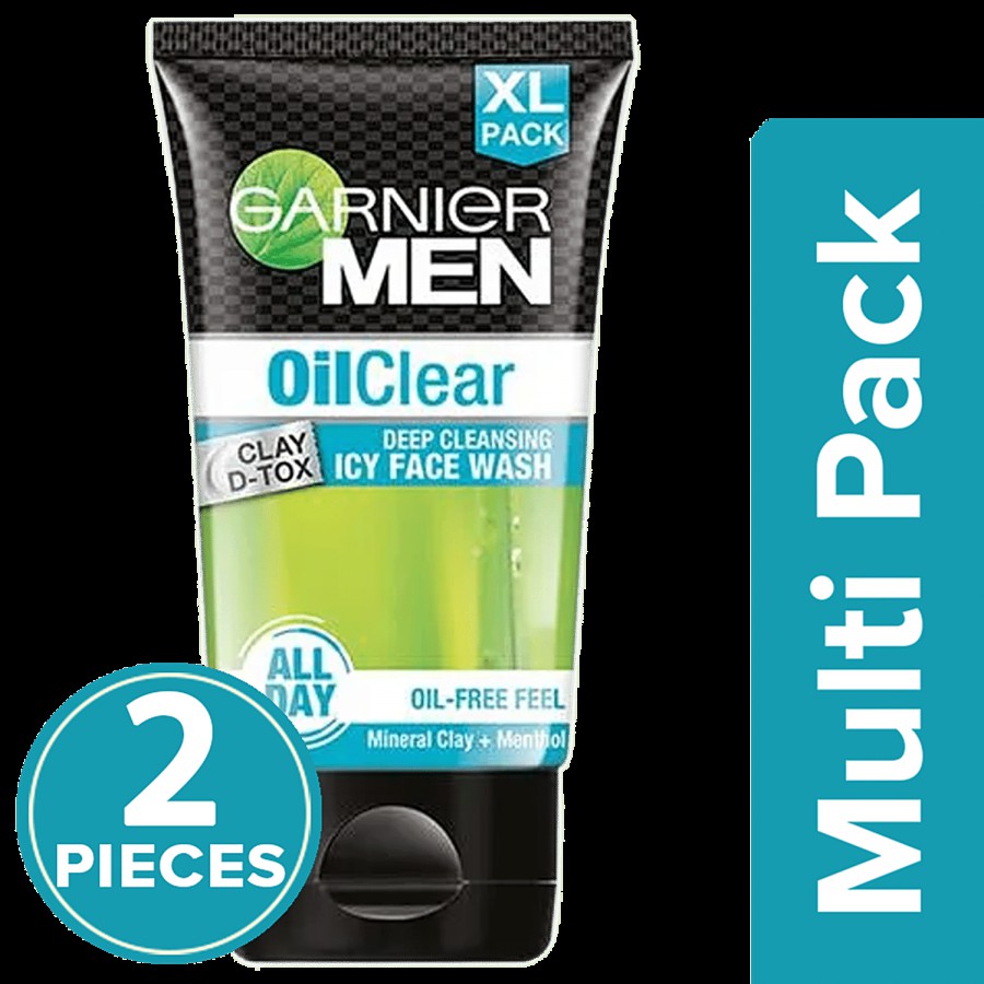 Garnier Men Oil Clear Face Wash  - For Oily Skin