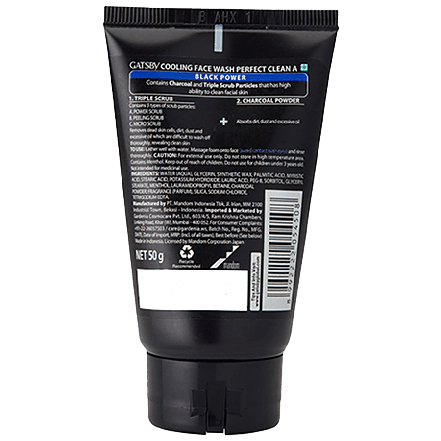 Gatsby Cooling Face Wash - Black Power