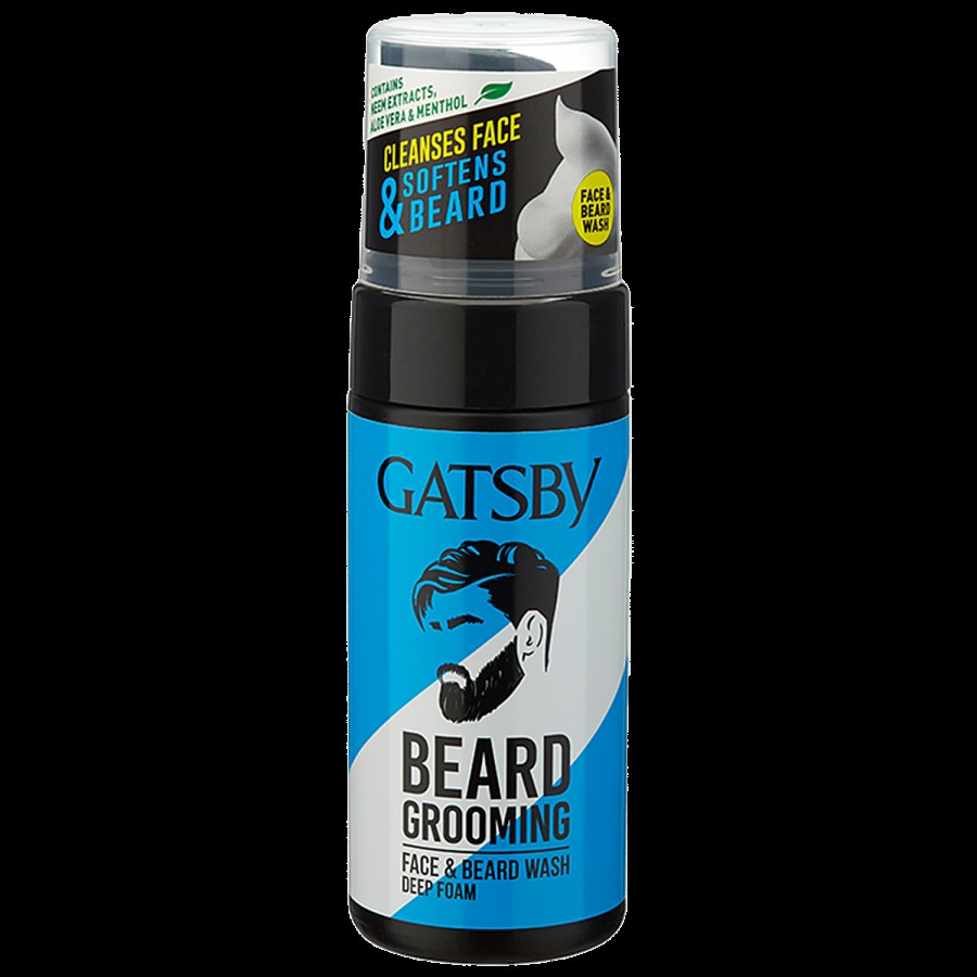 Gatsby Face & Beard Wash For Grooming - Deep Foam