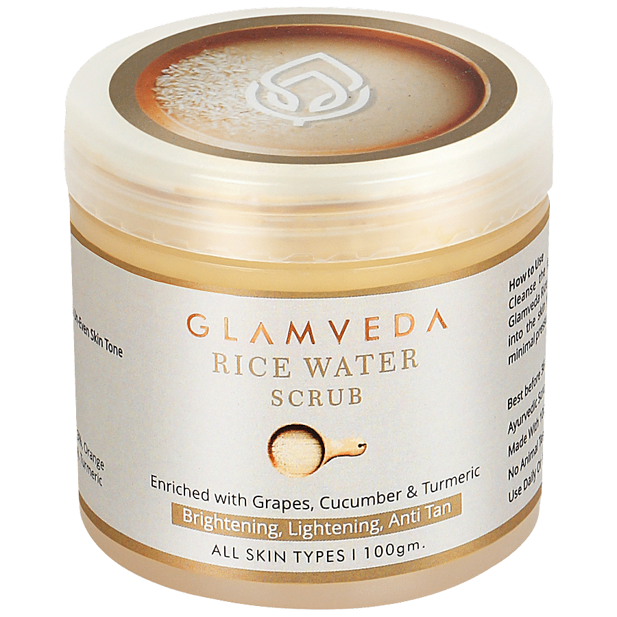 Glamveda Face Scrub - Rice Water