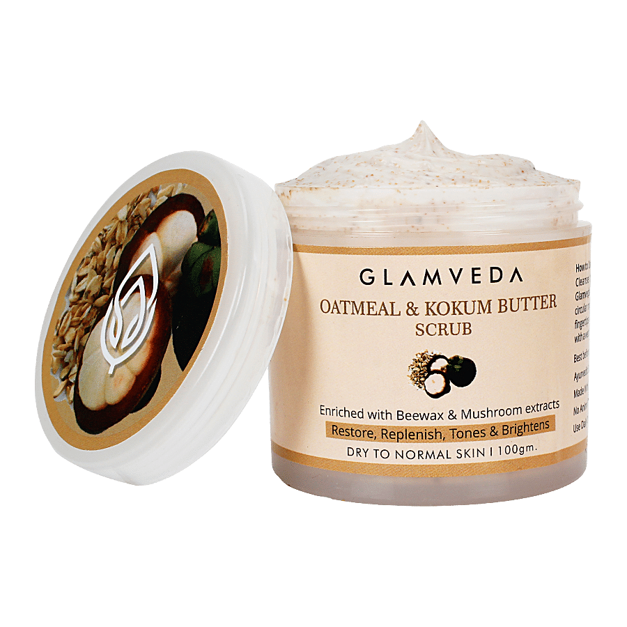 Glamveda Oatmeal & Kokum Butter Smoothing Scrub