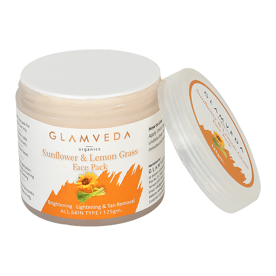 Glamveda Sunflower & Lemon Grass Oil Brightening & Anti Blemish Face Pack