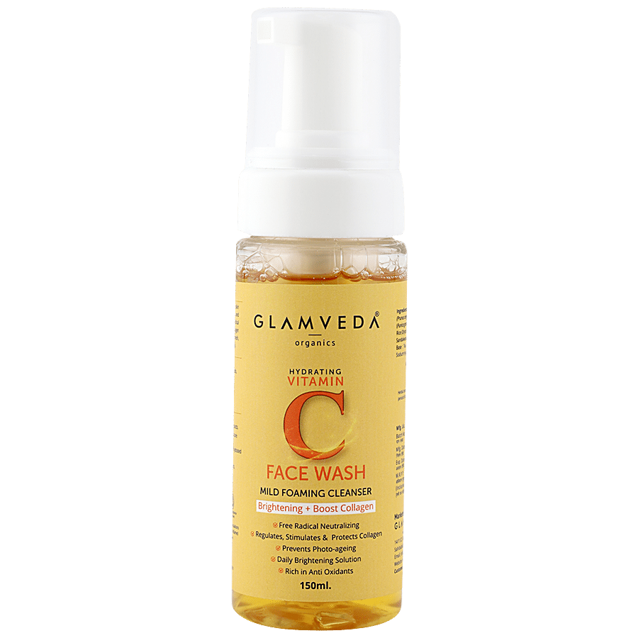 Glamveda Vitamin C Lightening & Brightening  Face Wash