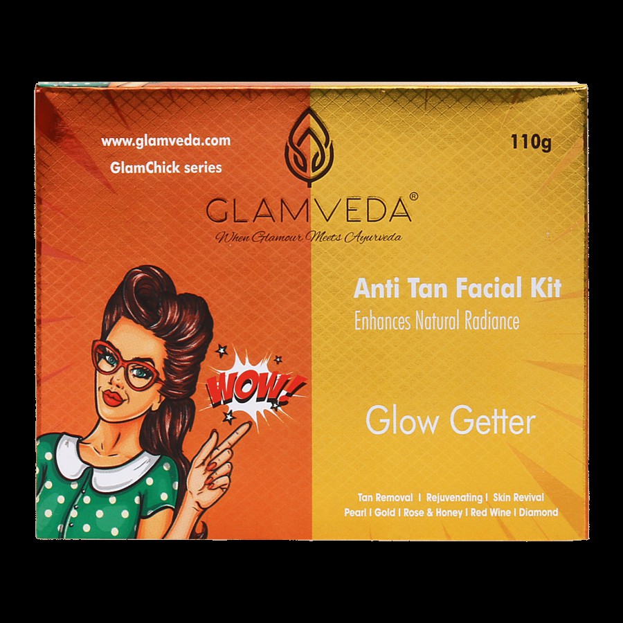 Glamveda Anti Tan Facial Kit - Glow Getter