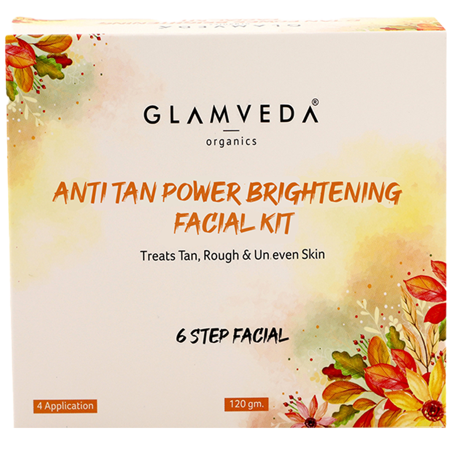 Glamveda Anti Tan Power Brightening Facial Kit - 6 Steps