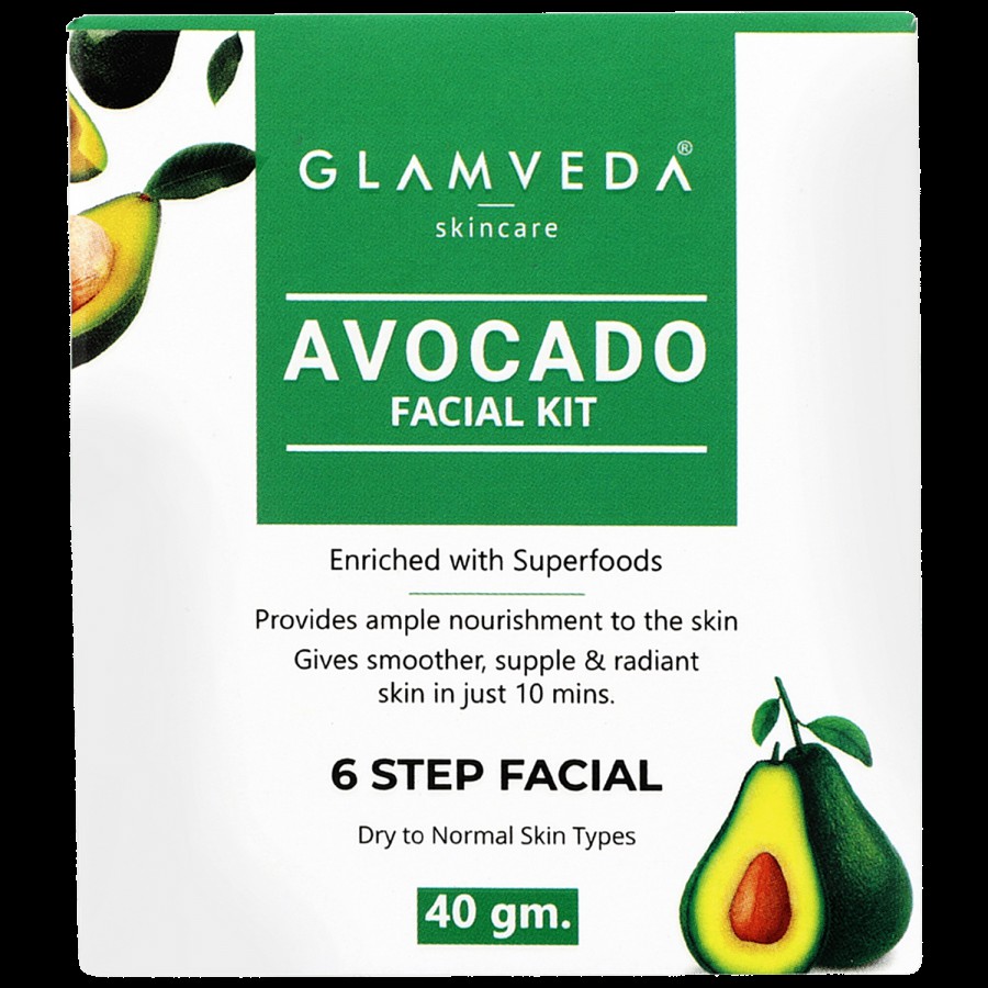 Glamveda Avocado Facial Kit - Enriched With Superfoods