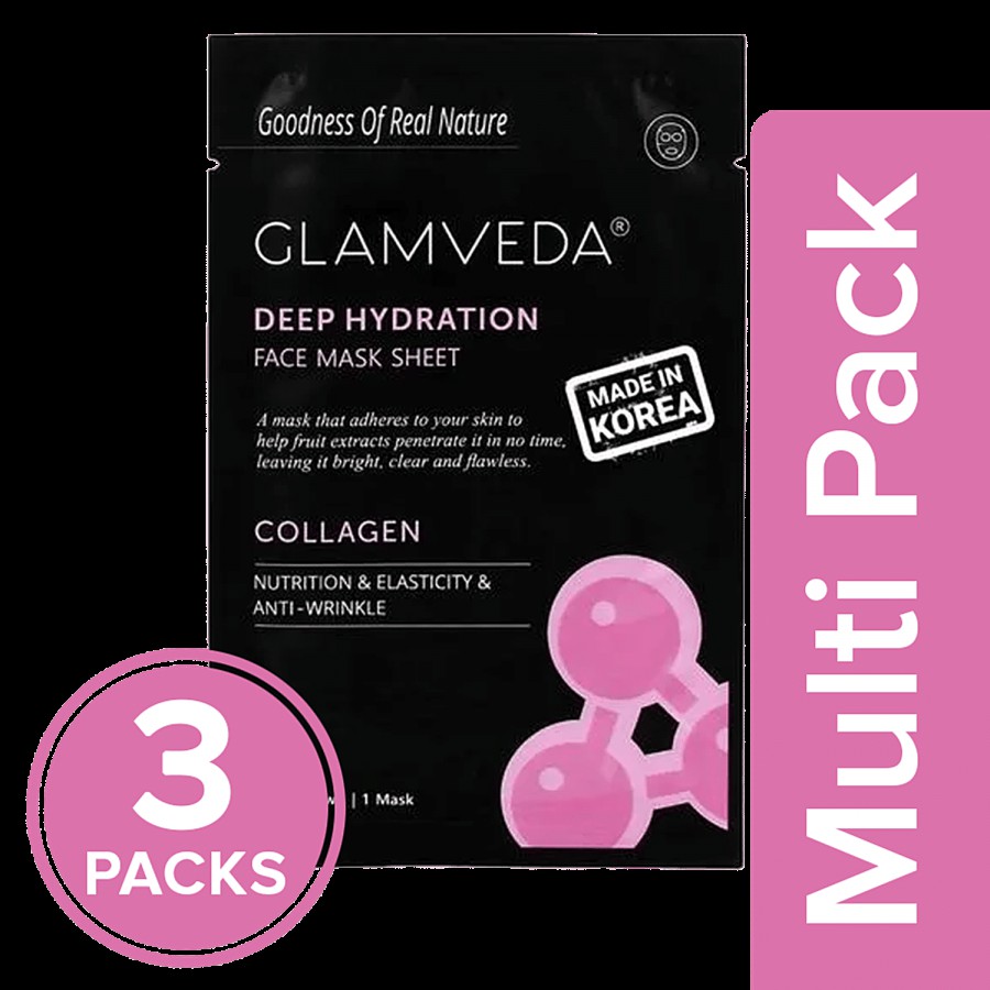 Glamveda Collagen Anti Ageing Face Mask Sheet