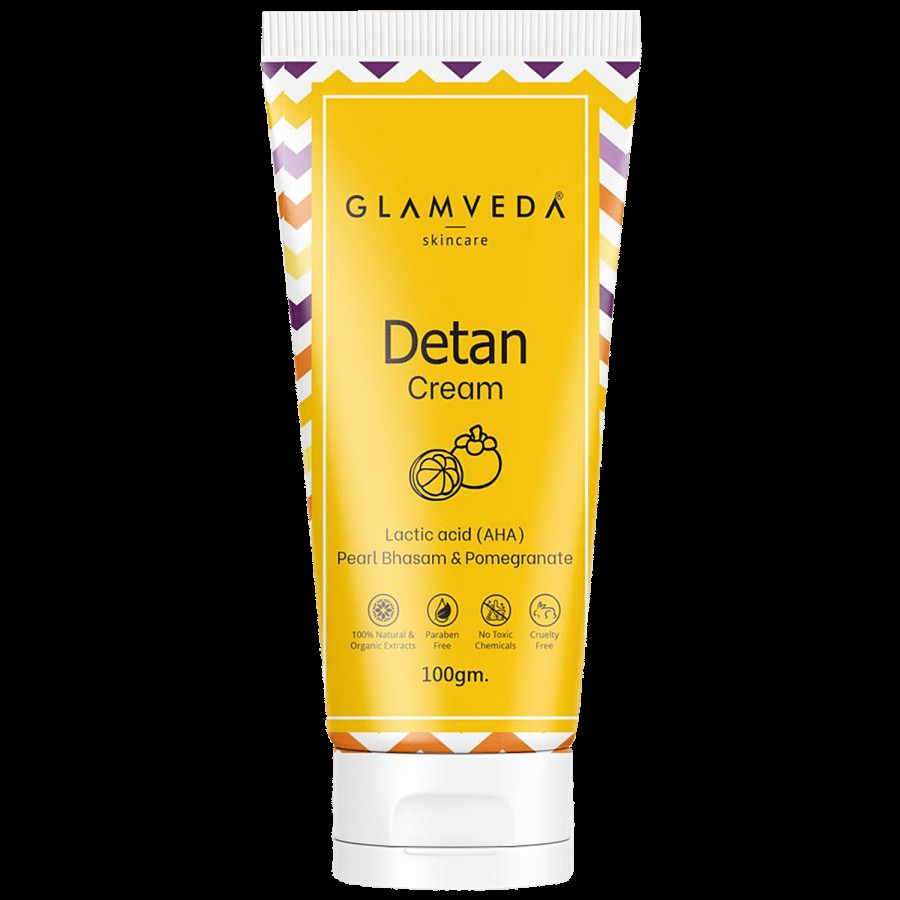 Glamveda Detan Face Cream - Provides Glow